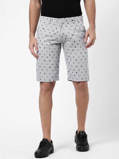 

R&B Men Blue Conversational Printed Shorts