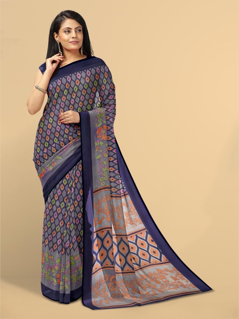 

Kalamandir Purple & Orange Saree