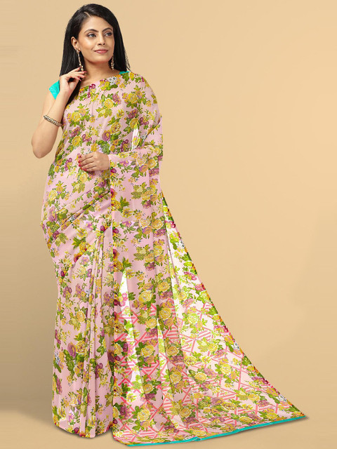

Kalamandir Pink & Purple Floral Saree