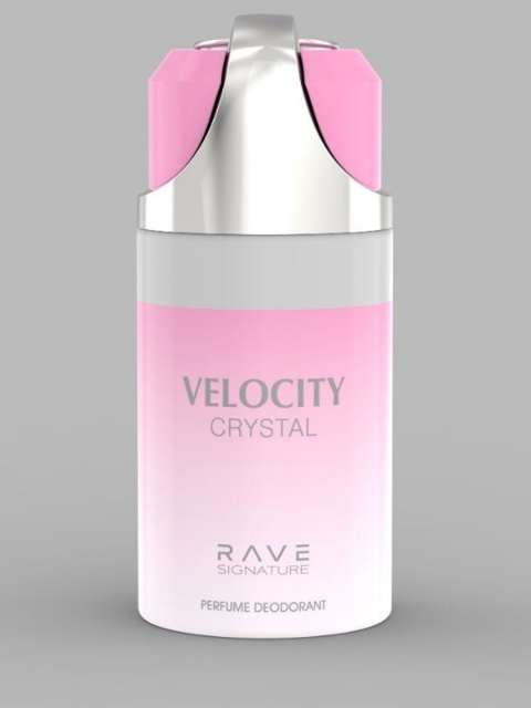 

Lattafa Rave Signature Velocity Crystal Perfume Deodorant Spray - 250 ml, Pink