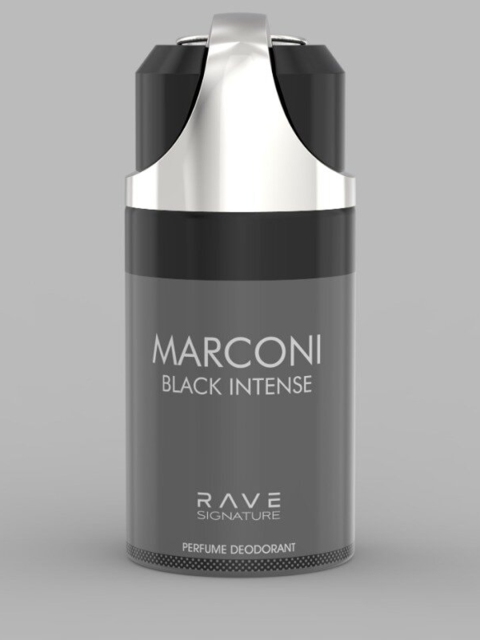 

Lattafa Rave Signature Marconi Black Intense Perfume Deodorant Spray - 250 ml, Grey