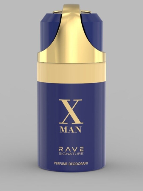 

Lattafa Men Rave Signature X Man Perfume Deodorant Spray - 250 ml, Navy blue