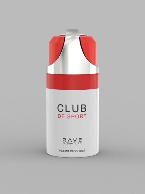 

Lattafa Rave Signature Club De Sport Perfume Deodorant Spray - 250 ml, Silver