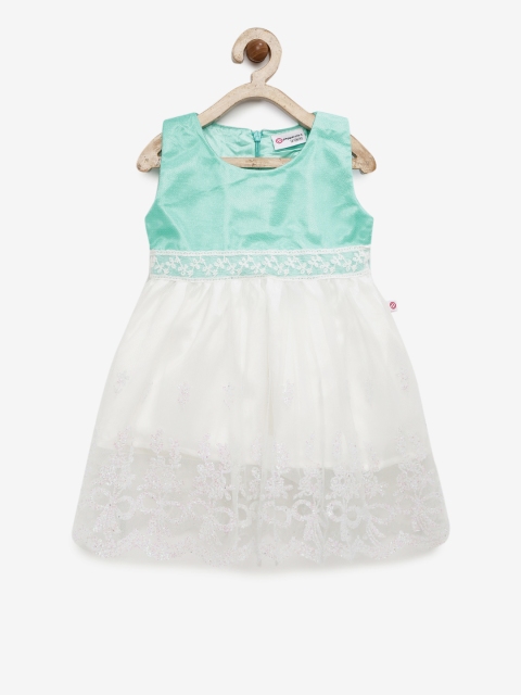 

Peppermint Girls Sea Green Embellished Fit and Flare Dress