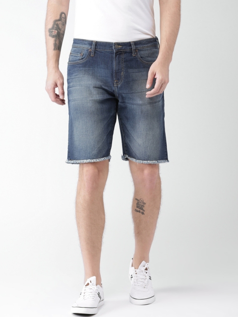 

Aeropostale Men Blue Solid Regular Fit Denim Shorts