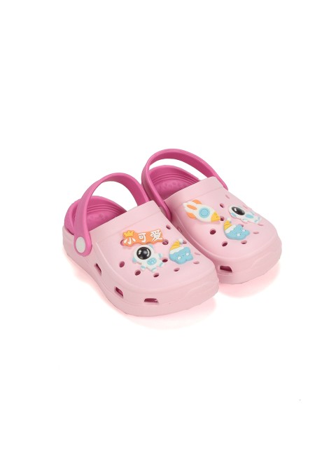 

Lil Lollipop Unisex Kids Pink & Orange Printed Rubber Clogs