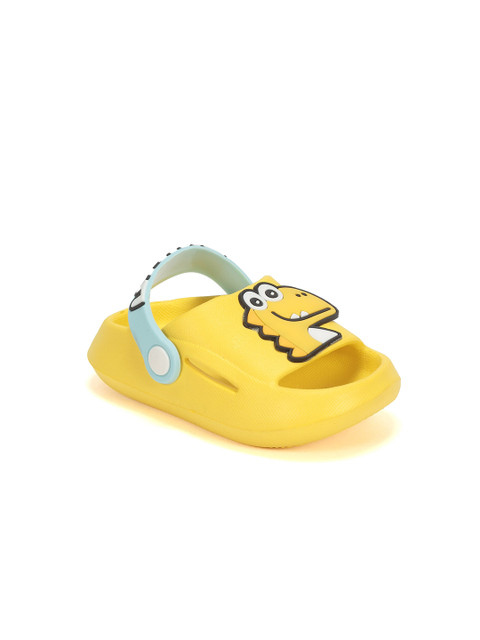 

Lil Lollipop Unisex Kids Yellow & White Printed Rubber Clogs