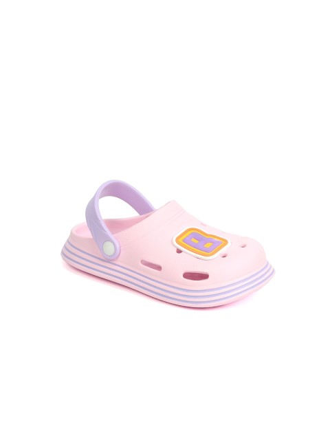 

Lil Lollipop Unisex Kids Pink & Yellow Printed Rubber Clogs