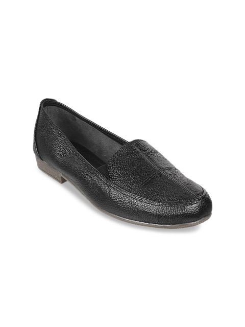 

WALKWAY by Metro Women Black Textured Flats