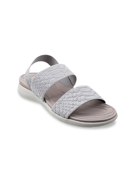 

Metro Women Grey Printed Flats