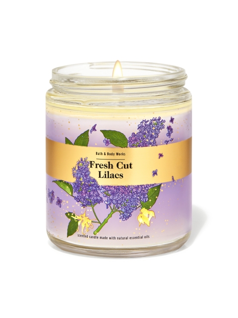 

Bath & Body Works Fresh Cut Lilacs Single Wick Candle - 198 g, Purple
