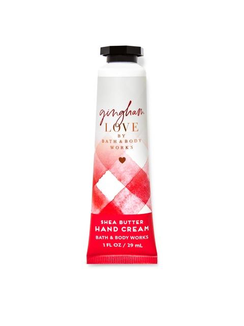 

Bath & Body Works Gingham Love Hand Cream with Shea Butter - 29 ml, Red