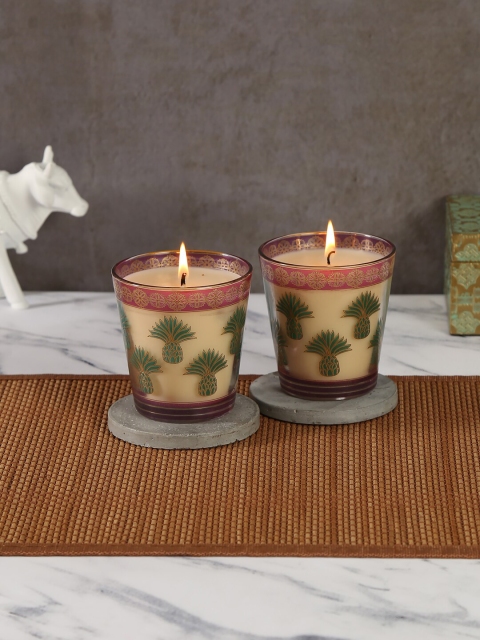 

India Circus by Krsnaa Mehta Set of 2 Green Scented Candles