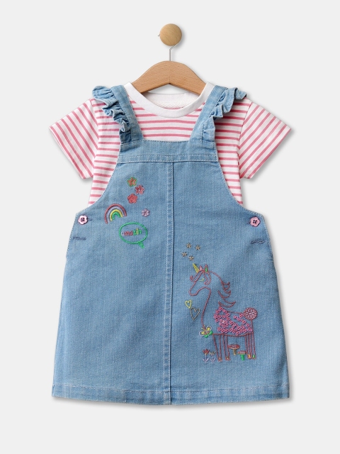 

R&B Girls Blue Pinafore Dress