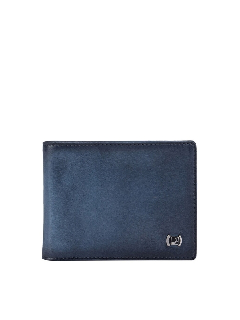 

Da Milano Men Blue Textured Leather Money Clip