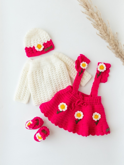 

The Original Knit Pink Sweater Dress with Beanie Cap & Socks