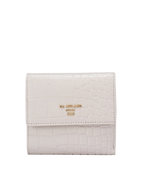 

Da Milano Women White Textured Leather Envelope