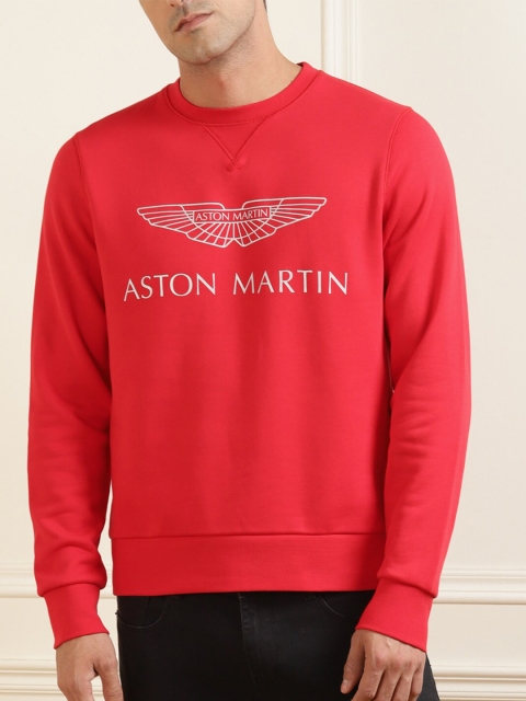 

HACKETT LONDON Men Red Typography Printed Sweatshirt