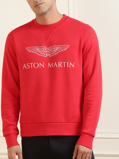 

HACKETT LONDON Men Red Printed Sweatshirt