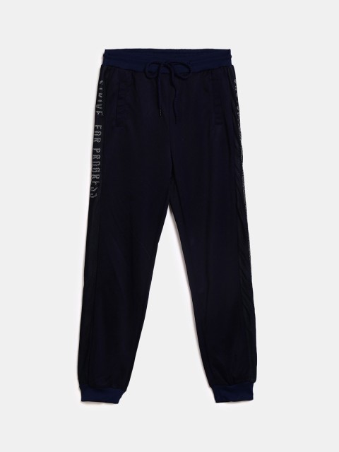

V-Mart Boys Navy Blue Solid Cotton Lounge Pants