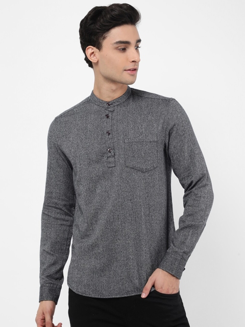 

VASTRADO Men Black solid Kurta