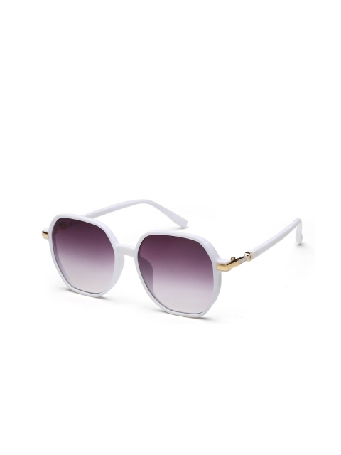 

YourSpex Unisex Blue Lens & Purple Oval Sunglasses with UV Protected Lens