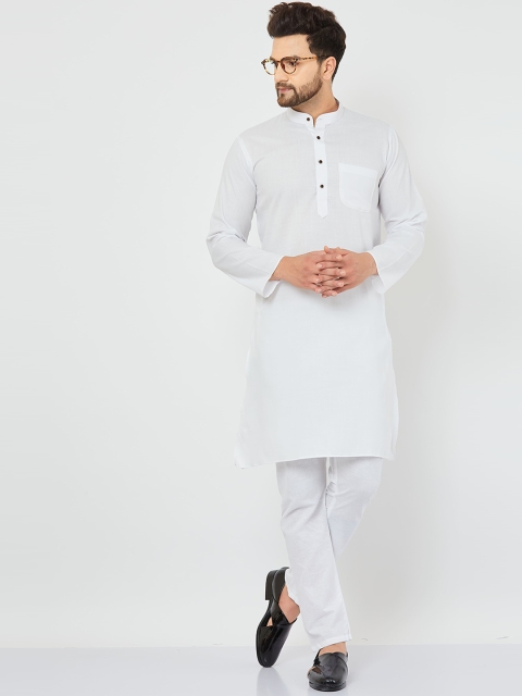 

Armaan Ethnic Men White Kurta with Trousers