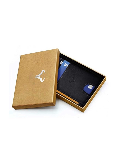 

CONTACTS Men Black Leather Card Holder