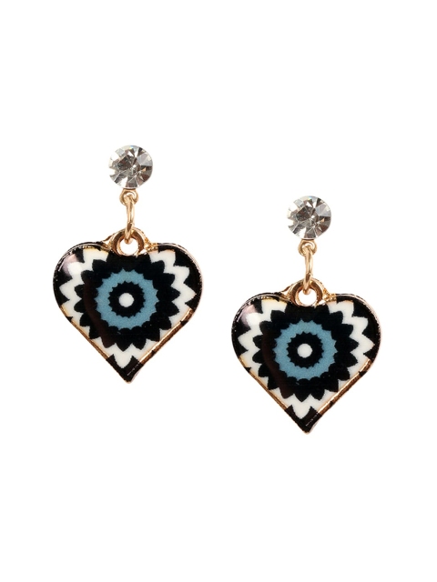 

Ayesha Blue & Black Contemporary Drop Earrings