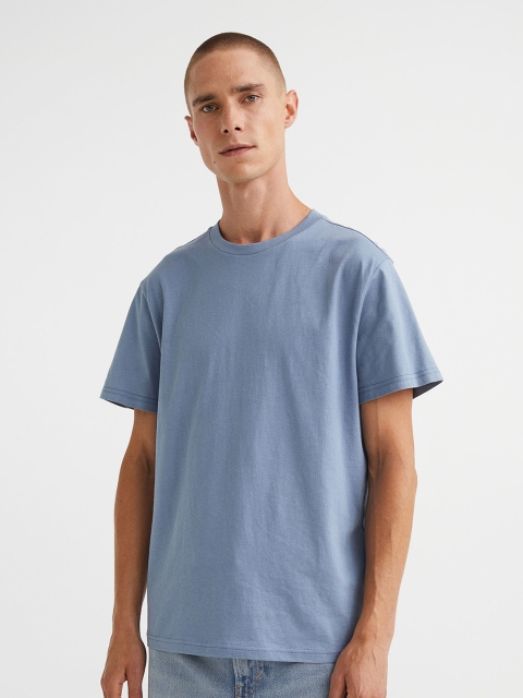 

H&M Men 3-pack Regular Fit Round-neck T-shirts, Blue