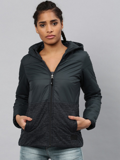 

HRX by Hrithik Roshan Women Navy Blue Solid Puffer Jacket