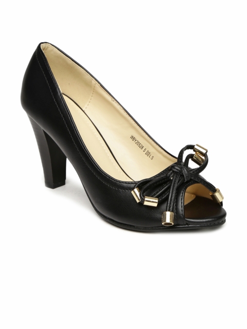 

Van Heusen Women Black Solid Peep Toes