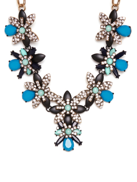 

Kazo Blue Studded Statement Necklace