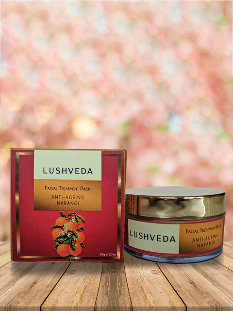 

Lushveda Anti Ageing Narangi Facial Treatment Pack - 50 g, Red