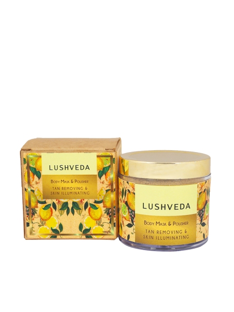 

Lushveda Tan Removing & Skin Illuminating Body Mask & Polisher - 100 g, Yellow