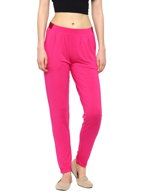 

De Moza Women Pink Original Loose Fit Solid Trousers