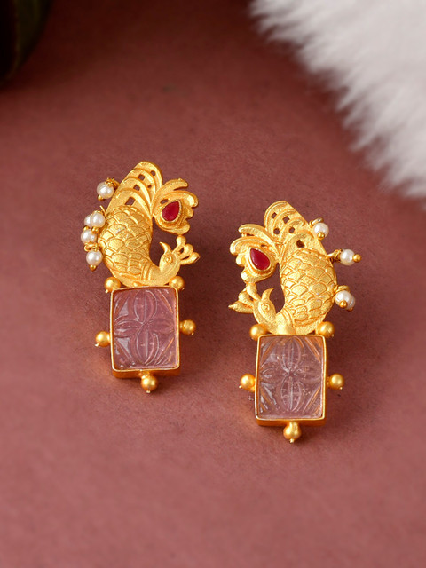 

DASTOOR Gold-Toned Contemporary Hoop Earrings