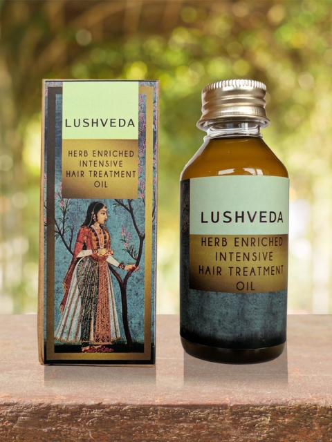 

Lushveda Herb Enriched Intensive Treatment Hair Oil - 100 ml, Blue