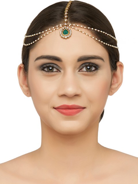 

Sia Art Jewellery Gold-Toned Multistranded Maang Tikka