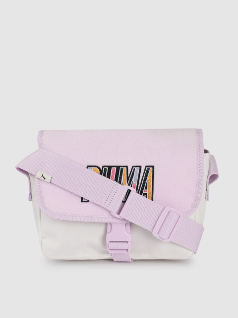 

Puma Women Lavender Brand Logo Prime Street Structured Sling Bag