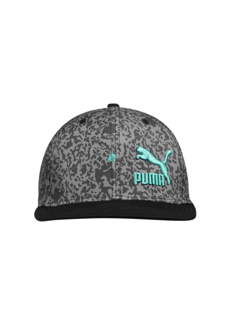 

Puma Unisex Black & Grey Colourblocked Snapback Cap