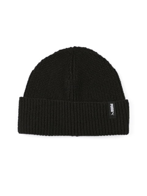 

Puma Unisex Black Self Design Beanie