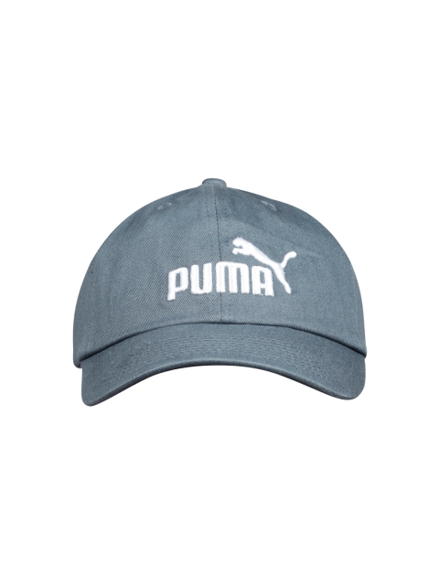

Puma Unisex Blue & White Brand Logo Embroidered Snapback Cap