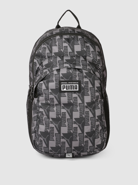

Puma Unisex Grey Brand Logo Printed Academy Backpack