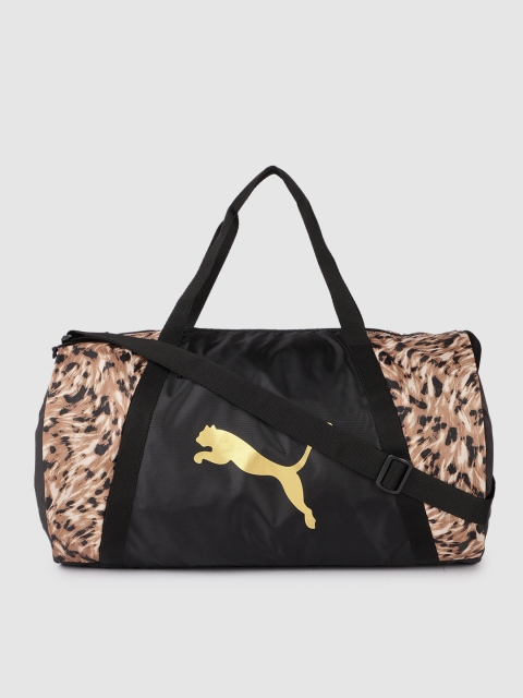 

Puma Unisex Black AT ESS Barrel Printed Duffel Bag