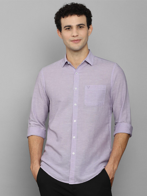 

Allen Solly Men Purple Slim Fit Casual Shirt