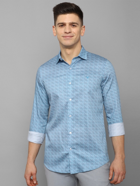 

Allen Solly Men Blue Slim Fit Floral Printed Casual Shirt