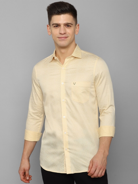 

Allen Solly Men Yellow Slim Fit Casual Shirt