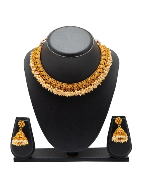 

Shining Jewel - By Shivansh Gold-Plated Jewelry Set