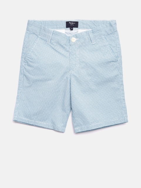 

Pepe Jeans Boys Blue Solid Shorts